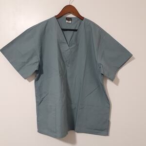 Salus Medical Uniforms Scrub Top Size 2XL V-Neck Patch Pockets
